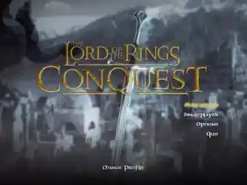 Lord of The Rings Conquest (USA) screen shot title